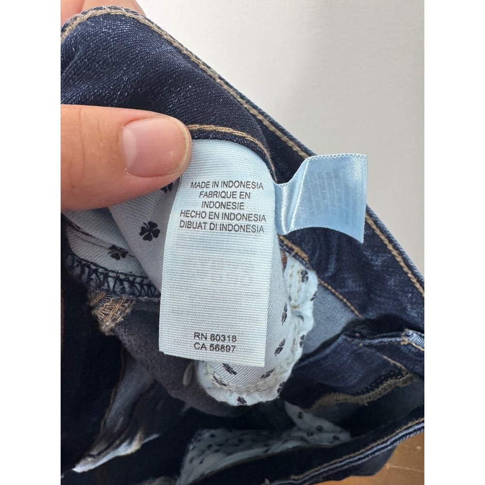 Classic Lucky Brand Womens 14W Skinny Jeans‎ Dark Indigo Mid Rise Stretch Denim - Picture 4 of 11